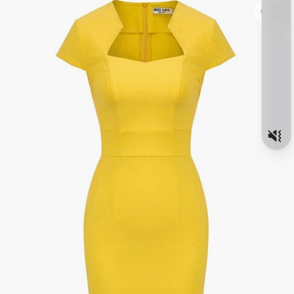 Grace Karin 50's vintage pencil dress, XL